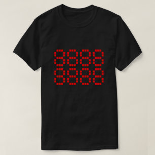 八 八 八 八 八 八 888888888   Glückszahlen T-Shirt