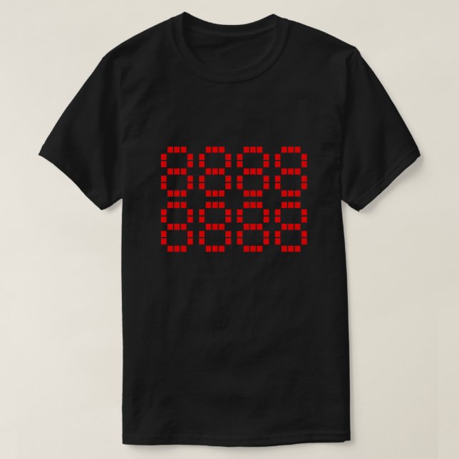 八 八 八 八 八 八 888888888 | Glückszahlen T-Shirt (Design vorne)