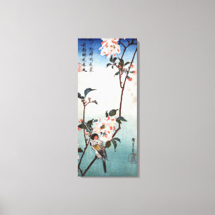 八 重 桜 鳥, 広 重 Cherry Blossom & Bird, Hiroshige, Uki Leinwanddruck