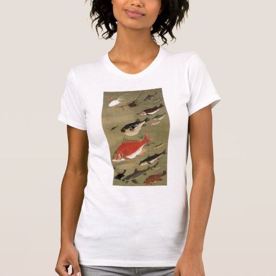 動植綵絵 (28) 群魚図, 伊藤若冲 T-Shirt