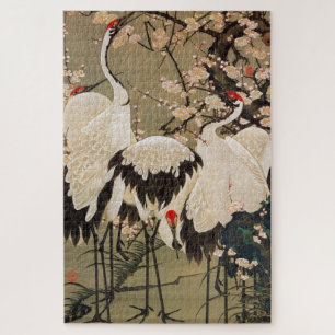 動 植 綵 絵(15)梅 群 花 鶴, 2000