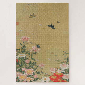 動 植 綵 絵(1)芍 群