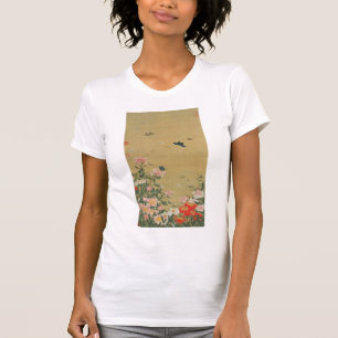 動 植 綵 絵(1)芍 群 T-Shirt