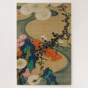 動 植 綵 絵(29)菊 流 花 水, 2000