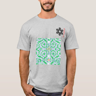 北海道　アイヌ柄　Hokkaido Ainu pattern T-shirt