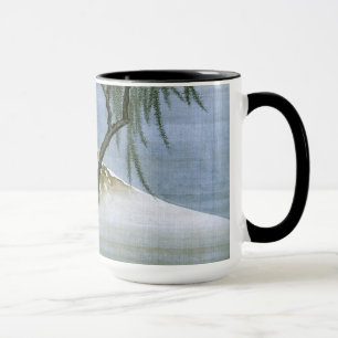 北 斎 Boy & Mt Fuji Fine Art Tasse