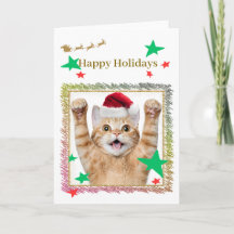 可愛いねこのクリスマスカード♡
