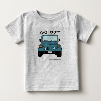 可愛い車のベビーTシャツ BABY T-SHIRT