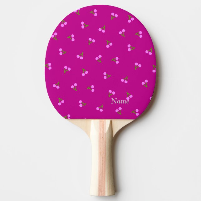名前　カスタム　チェリー（ラズベリーピンク） 卓球ラケット TISCHTENNIS SCHLÄGER (Vorderseite)