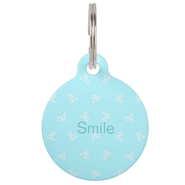 名前　電話番号　カスタム　チェリー（ミントグリーン） HAUSTIERMARKE (Vorderseite)