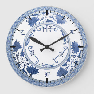 地支钟上午 traditioneller Chinese Di Zhi Cloc Große Wanduhr