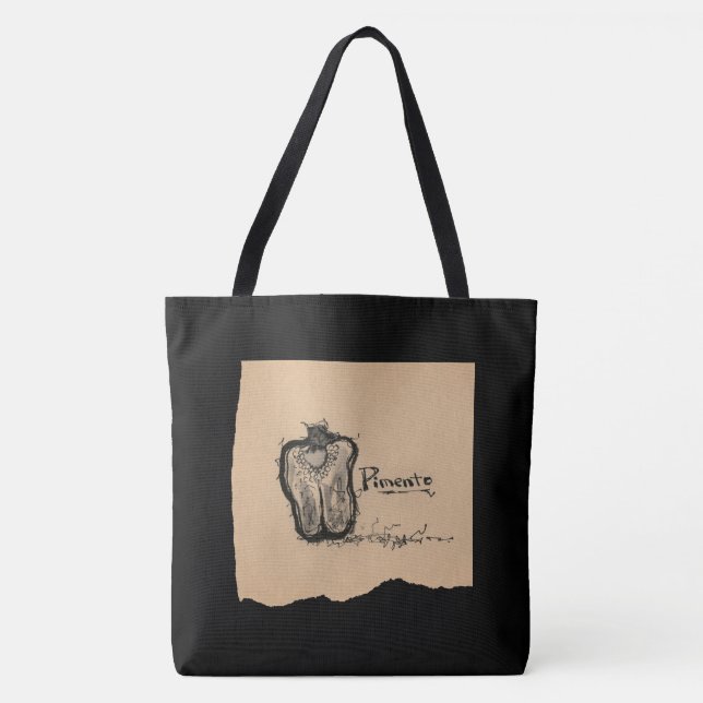 墨絵_ピーマン TASCHE (Vorderseite)