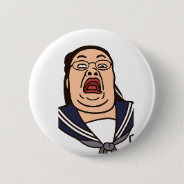 変顔している女子高生 BUTTON