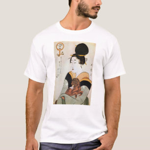 女 と 犬, 歌 Frauen und Hunde, Utamaro, Ukiyos T-Shirt
