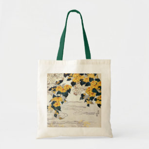 山 吹, 北 斎 Gelbe Blume, Hokusai, Ukiyo-e Tragetasche