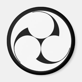 左三つ巴(素描き) MAGNET