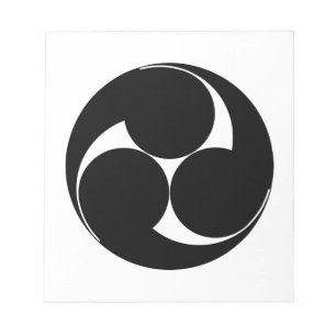 左三つ巴（Skizze） Notizblock