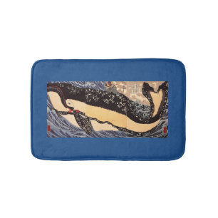 巨 鯨, 国 Big Whale, Kuniyoshi, Ukiyo-e Badematte