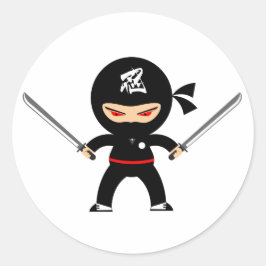 忍者 NINJA RUNDER AUFKLEBER