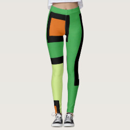 抽象画 モダン レトロ mapper #1 レギンス leggings