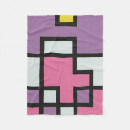 抽象画 モダン レトロ mapper #2 フリースブランケット fleecedecke