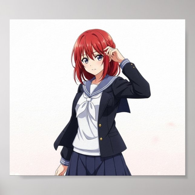 日本のアニメ風女子キャラクター POSTER (Vorne)