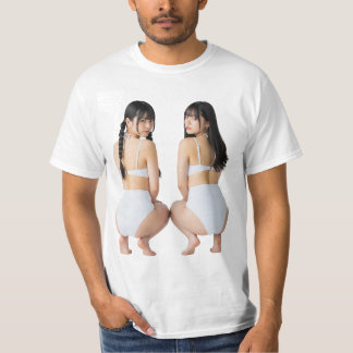 日本のギャルのヤンキー座り二人組 T-Shirt