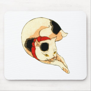 日 本 猫, 国 Japanischer Katze, Kuniyoshi, Ukiyo-e Mousepad