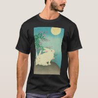 月 兎, 古 邨 Rabbits & Moon, Koson, Ukiyo-e