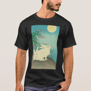 月 兎, 古 邨 Rabbits & Moon, Koson, Ukiyo-e T-Shirt