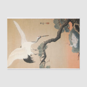 松 に 鶴, 古 Kranich auf Pine Tree, Koson, Ukiyo-e Seidenpapier