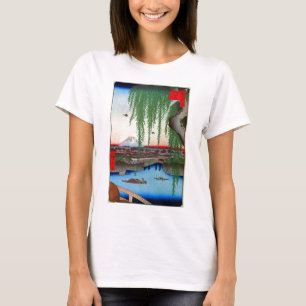 柳 と 士, 広 Willow und Fuji, Hiroshige, Ukiyo-e. T-Shirt