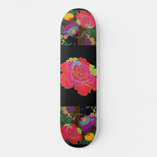 極彩色の牡丹ミックス SKATEBOARD