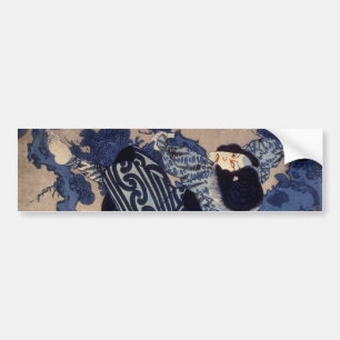 歌 舞 伎 者, 国 Kabuki Schauspieler, Kuniyoshi, Ukiyo-e Autoaufkleber