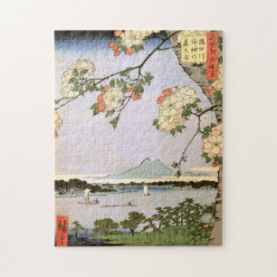 江戸の桜, 広重 Cherry Blossoms of Edo, Hiroshige, Ukiyoe