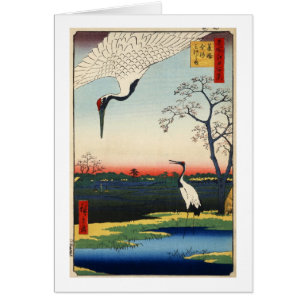江 戸 の 鶴, 広 grue d'Edo, Hiroshige