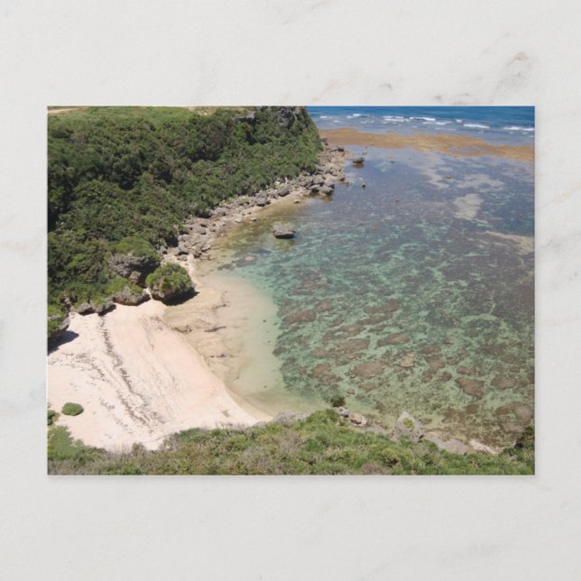 沖 縄 海 Meer von Okinawa (Insel Miyagi) Postkarte (Vorderseite)
