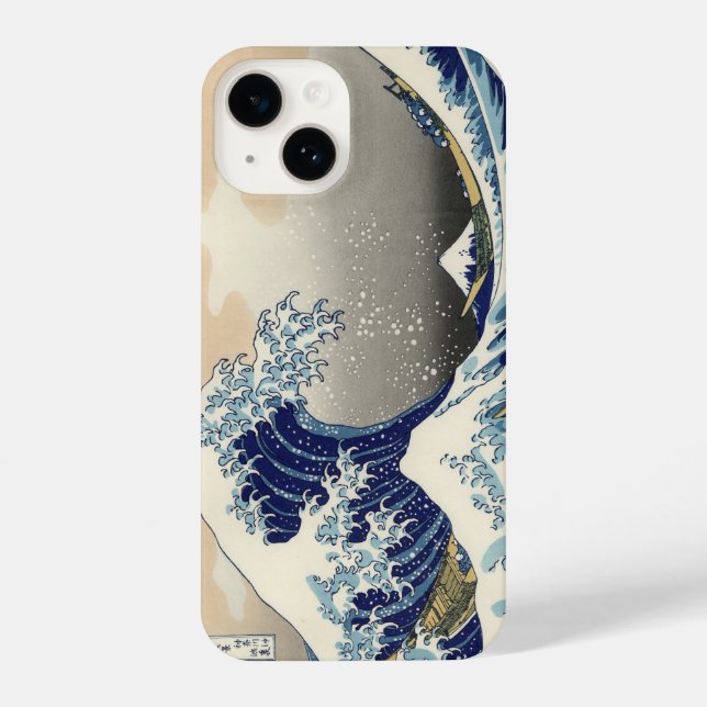 浮世絵 ukiyoe 葛飾北斎 「富嶽三十六景 神奈川沖浪裏」 iPhone ケース iPhone 14 Hülle (Rückseite)