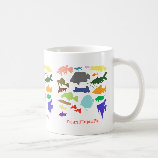 淡水性熱帯魚のカラーの影絵の優良製品 KAFFEETASSE (Rechts)