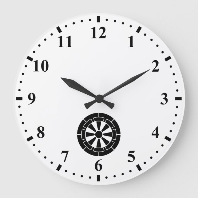 源氏車 GROßE WANDUHR (Vorderseite)