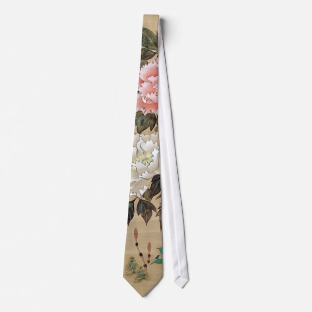牡 丹, 其, Kiitsu, Japan Art Krawatte (Vorderseite)