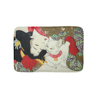 猫が好き, 芳年 I Liebe-Katzen, Yoshitoshi, Ukiyo-e Badematte