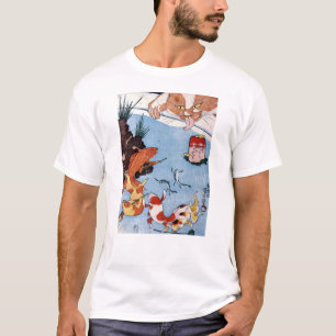 猫と金魚, 国芳 Katze und Goldfisch, Kuniyoshi, Ukiyo-e T-Shirt