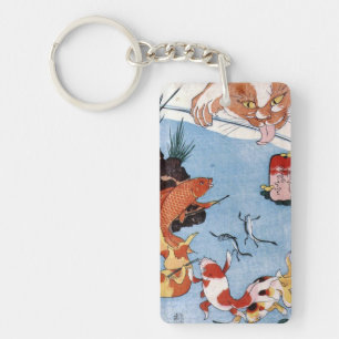 猫と金魚, chat de 国芳 et poisson rouge, Kuniyoshi,