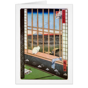 猫 と 富 士 山, 広 重 Chat et Mont Fuji, Hiroshige