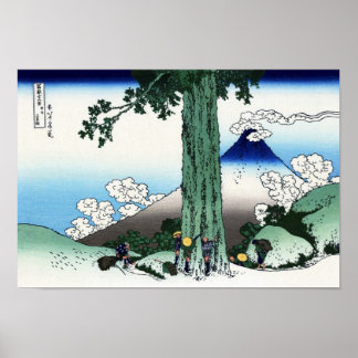 甲 州 三 越, 北 斎 POSTER