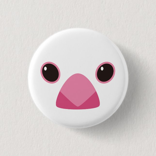 白文鳥-Java sparrow(white) Button (Vorderseite)