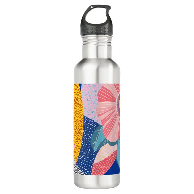 百花繚乱 Reimagined3 Edelstahlflasche (Vorderseite)
