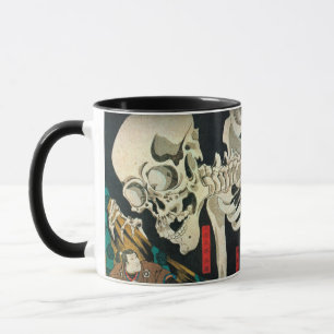 相 の 古 裏国馬 von Hexe, Kuniyoshi manipuliert Tasse