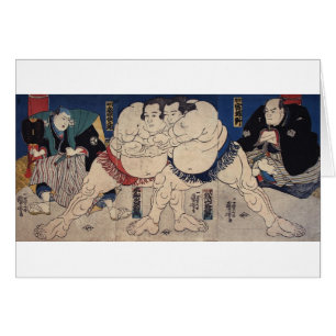 相 撲, 国 芳 Sumo Wrestling, Kuniyoshi, Ukiyo-e